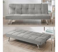 Bravich Britney Click Clack 3 Seater Sofa Bed - Grey