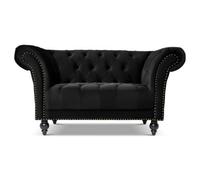 Bravich Cambridge Chesterfield Armchair - Velvet Black