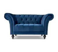 Bravich Cambridge Chesterfield Armchair - Velvet Blue