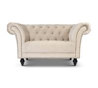 Bravich Cambridge Chesterfield Armchair - Velvet Cream