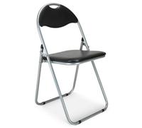 Bravich Candy Faux Leather Folding Chair - Black
