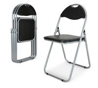 Bravich Candy Folding Chair, Set Of 4 - Padded Foldable Dining Chairs With Steel Frames, Hold 100 Kg Each, Fold Flat For Compact