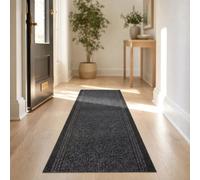 Bravich Charcoal Grey Hallway Runner 66 X 244Cm (2'2" X 8')