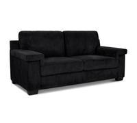Bravich Enzo Corduroy Sofa - Black, 3 Seater