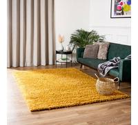 Bravich Gold Thick Shaggy Rug - California - 60X110Cm (2'x3'7")