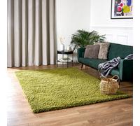 Bravich Green Thick Shaggy Rug - California - 160X230Cm (5'4"x7'8")