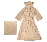Bravich Hibernate Snuggle Wearable Blanket. Soft Fleece Blanket with Sleeves. 2-in-1 Snuggle Blanket & Teddy Pillow, Warm Blankets for Winter