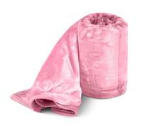 Bravich Hibernate Soft Faux Mink Throw - Baby Pink. King Size Thick Throw Blanket For Bed, Sofa & Bedding. Fleece Blanket For Home. Blankets and Throws For Sofas (Baby Pink, King Size, 200 x 240cm)