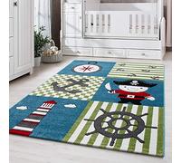 Bravich Kids Rug for Bedroom, Playroom, Nursery & Active Areas - Multi Sailor Rug, Super Soft with Anti-Allergic Materials, Kids Rugs for Bedroom & Play Area