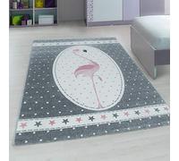 Bravich Kids Rug for Bedroom, Playroom, Nursery & Active Areas - Pink Flamingo Rug, Super Soft with Anti-Allergic Materials, Kids Rugs for Bedroom & Play Area