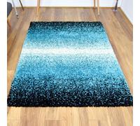Bravich LTD Blended Thick Shaggy Rug - California in Teal | Size: 200 cm x 290 cm Bravich LTD Teal 200 cm x 290 cm