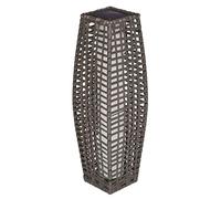 Bravich LTD Brown Rattan Solar LED Garden Floor Lamp, 25 LED, 69cm High, Water Resistant, Venice (Brown)