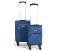 Bravich LTD Cabin Bag Luggage Suitcase Set On Wheels - Set of 2 in Blue Bravich LTD Blue Cabin