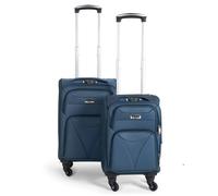 Bravich LTD Cabin Bag Luggage Suitcase Set On Wheels - Set of 2 in Navy Bravich LTD Navy Cabin