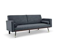 Bravich LTD Jenna 3 Seater Suede Sofa Bed Convertible Guest Bed Settee in Grey Bravich LTD Grey 3 Seater