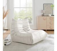 Bravich LTD Lounge Chair Cocoon Lazy Comfort Armchair Sofa Statement Cuddle Chair in White Bravich LTD White