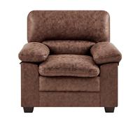 Bravich LTD Oxford Bonded Leather Sofa - 2 Seater in Light Brown | Size: Armchair Bravich LTD Light Brown Armchair