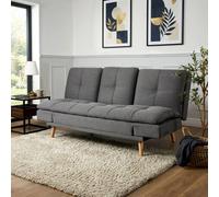 Bravich LTD Soho 4-in-1 Click Clack Sofa Bed - Linen Blend in Dark Grey | Size: 3 Seater Bravich LTD Dark Grey 3 Seater