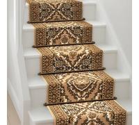 Bravich LTD Texas Medallion Traditional Hallway Runner Rug Non Slip Low Pile in Beige | Size: 60 cm x 240 cm Bravich LTD Beige 60 cm x 240 cm