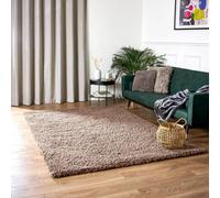 Bravich Mocha Beige Shaggy Rug 110 X 160Cm (3'7" X 5'3")