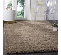 Bravich Mocha Thick Shaggy Rug - California - 200X290Cm (6'8"x9'7")