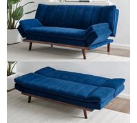 Bravich Mondaine Sofa Bed Click Clack Double - Navy Blue