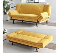 Bravich Mondaine Sofa Bed Click Clack Double - Yellow