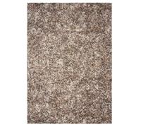 Bravich Mottled Shaggy Rug Beige 200 x 290 cm (6ft7 x 9ft6), Large Non Slip | Living room lounge bedroom rugs, thick soft fluffy deep pile carpet, hessian backing grips floors, shed free polypropylene xl