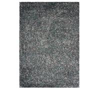 Bravich Mottled Shaggy Rug Blue 160 x 230 cm (5ft3 x 7ft7), Fluffy Non Slip | Large living room lounge bedroom rugs, soft deep pile carpet, hessian backing grips floors, shed free polypropylene, kitchen