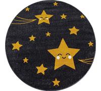 Bravich Mustard Stars Circle Rug - Kids - 160Cm