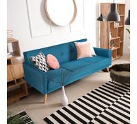 Bravich Narvik 3 Seater Click Clack Sofa Bed - Blue