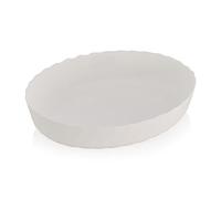 Bravich Oven Proof Glass Baking Dish. Large Oval Rectangular Oven Tray Dish for Cooking, Roasting, Serving & Baking. Deep Casserole Dish, Dishwasher & Microwave Safe - 32 x 24 x 3cm.