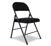 Bravich Padded Fabric Folding Chair - Black