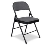 Bravich Padded Fabric Folding Chair - Grey