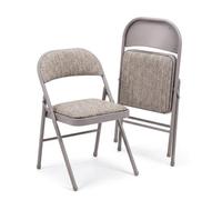 Bravich Padded Fabric Folding Chair - Grey Beige
