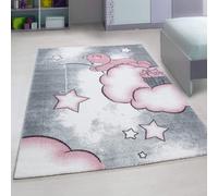 Bravich Pink Baby Bear Stars Rug - Kids - 80X150Cm