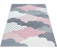 Bravich Pink & Grey Clouds Kids Rug - Bambi - 120X170Cm (4'x5'8")