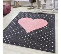 Bravich Pink Hearts Kids Rug 120 X 170Cm (4' X 5'6")