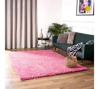 Bravich Pink Shaggy Rug 160 X 230Cm (5'3" X 7'7")