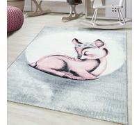 Bravich Pink Sleeping Fawn Kids Rug - Bambi