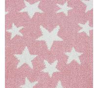 Bravich Pink Stars Kids Circle Rug - Bambi - 120Cm