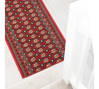 Bravich Red Bokhara Hard Wearing Runner Mat - Texas - 60X240Cm (2'x8')