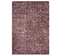 Bravich Red Mottled Shaggy Rug, 4cm Pile, 200 x 290 cm (6'7" x 9'6") | Lounge bedroom rugs, hessian backing, shed free polypropylene, dining nursery, kitchen, underfloor heating safe, conservatory