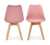 Bravich Rocco Tulip Dining Chair - Dusty Pink - Set Of 2