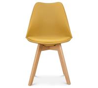 Bravich Rocco Tulip Dining Chair - Mustard