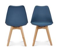 Bravich Rocco Tulip Dining Chair - Navy - Set Of 2