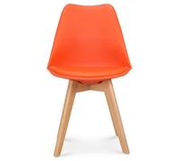 Bravich Rocco Tulip Dining Chair - Orange