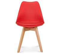 Bravich Rocco Tulip Dining Chair - Red