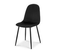 Bravich Ron Velvet Dining Chair - Black