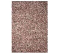 Bravich Rose Pink Mottled Shaggy Rug, 4cm Pile, 120 x 170 cm (4' x 5'6") | Lounge bedroom rugs, hessian backing, shed free polypropylene, kitchen, underfloor heating safe, stain resistant, living room